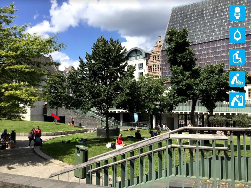 Foto bij Publiek Sanitair E. Braunplein in Gent
