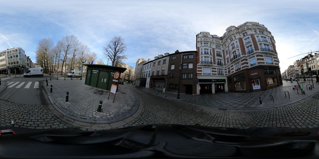 Foto bij Bushalte MIVB in Brussel
